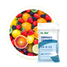 DR Aid NPK 16 8 22 100% Fertilizante de agua Fertilizante NPK Fertilizante grabular White para frutas de jardín